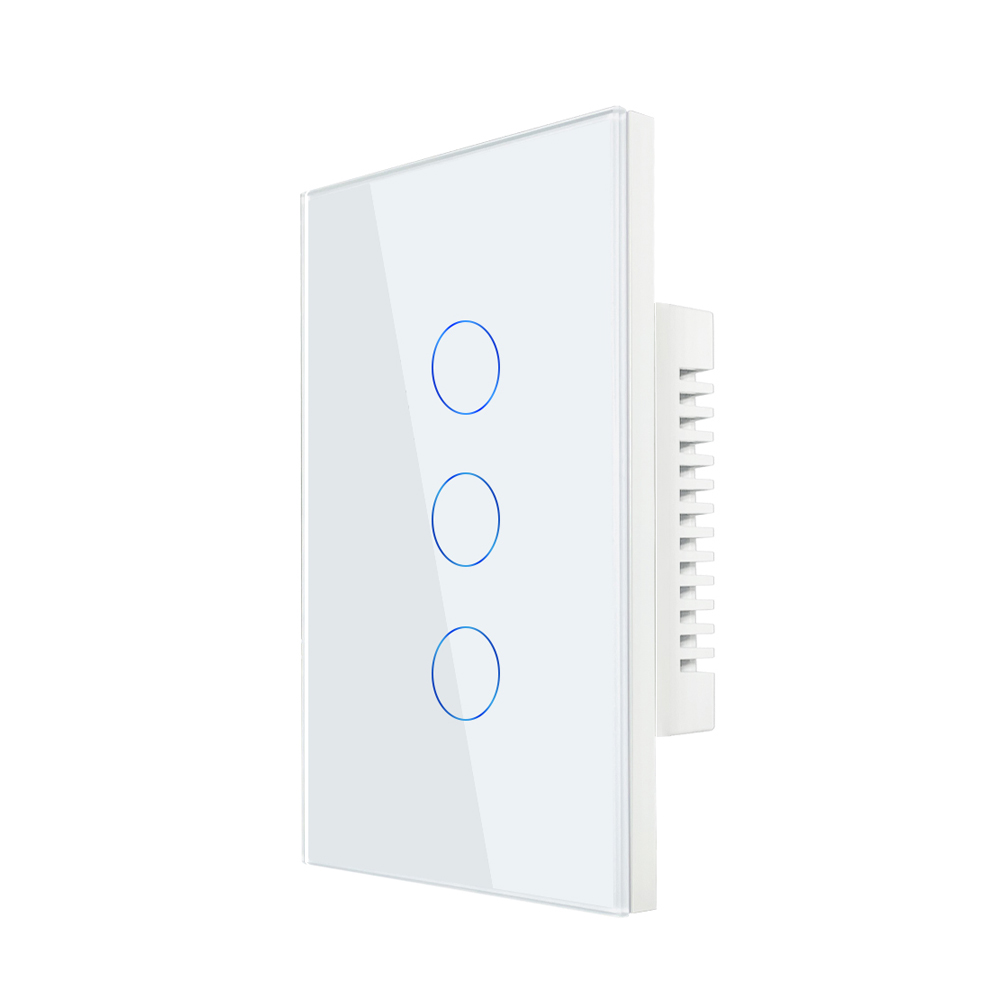 White and silver EyZEE® smart wall switch