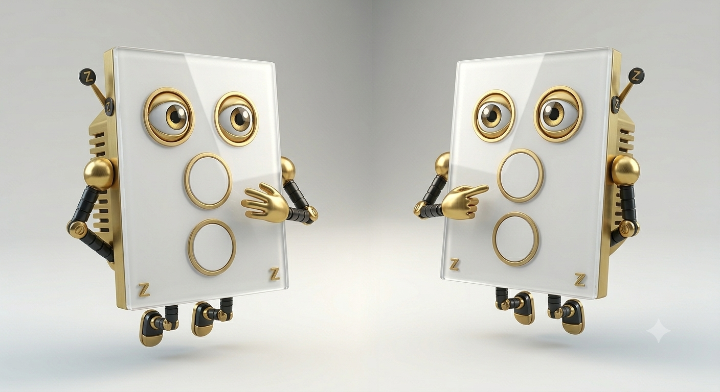 Switchy, the EyZEE smart switch character